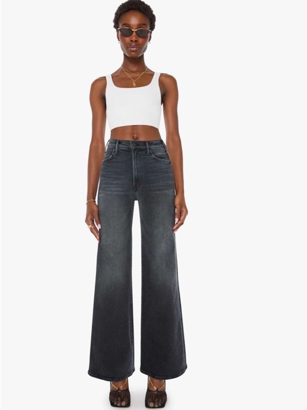 MOTHER Hudson Roller Sneak Sz 34 black